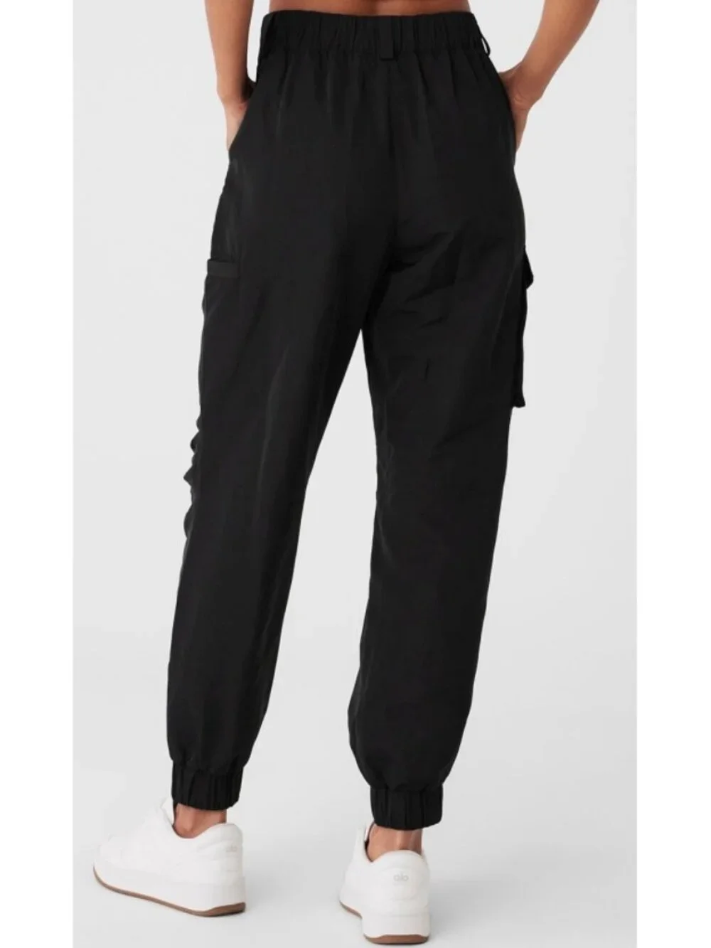 Alo High-Waist Break Line Joggers Black Hi-Rise Waisted Hiking Outdoor Traveling